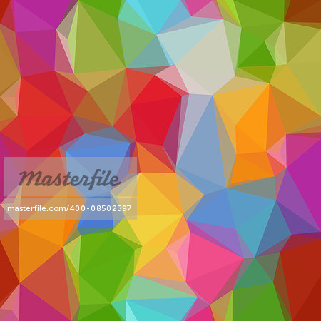 Abstract Background, Colorful Low Poly Design. Vector