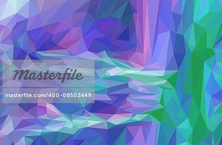 Background with Abstract Low Poly Geometrical Polygonal Colorful Pattern. Vector