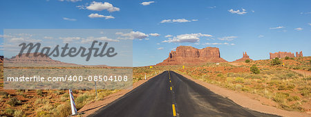 Panorama of Monument Valley in Arizona, United States