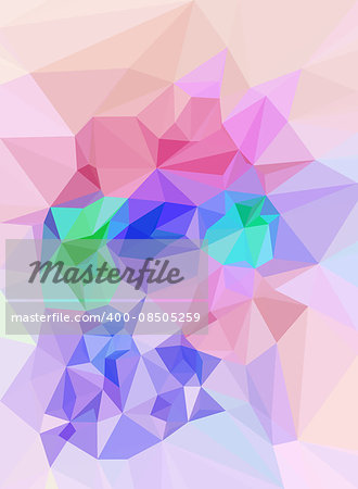 Background with Abstract Low Poly Polygonal Geometrical Pattern.