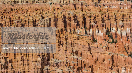 Close up of the amphitheater in Bryce Canyon National Park, Utah, USA