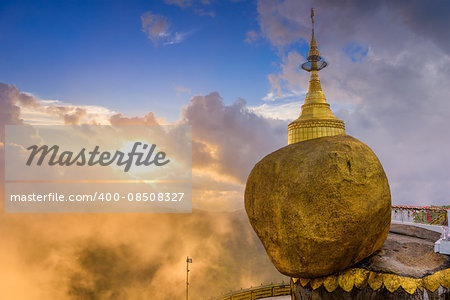 Golden Rock of Mt. Kyaiktiyo, Myanmar.