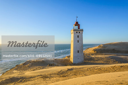 Lighthouse and Dunes, Rubjerg Knude, Lokken, North Jutland, Denmark