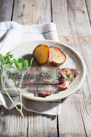 Saltimbocca with duck breast and sage Saltimbocca with duck breast and sage