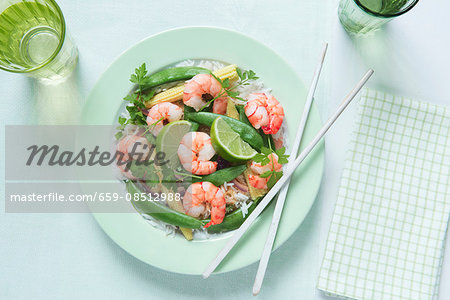 Red Thai curry with king prawns Red Thai curry with king prawns