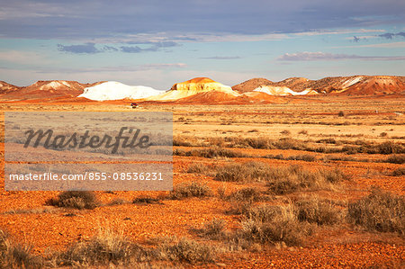 Overlooking The Salt and Pepper Rocks at The Breakways, Coober Pedy, norther n South Australia