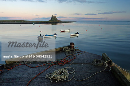 Sunset at Lindisfarne Castle, Holy Island, Northumberland, England, United Kingdom, Europe Sunset at Lindisfarne Castle, Holy Island, Northumberland, England, United Kingdom, Europe