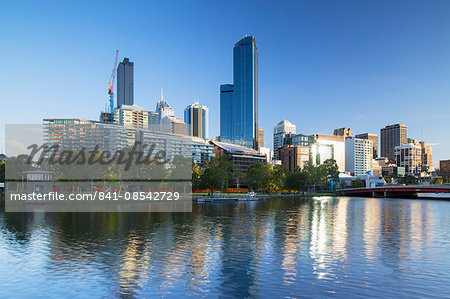 Rialto Towers and skyline along Yarra River, Melbourne, Victoria, Australia, Pacific