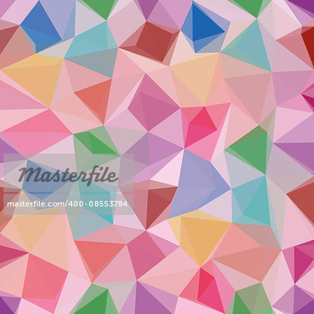 Abstract Background, Colorful Low Poly Design.