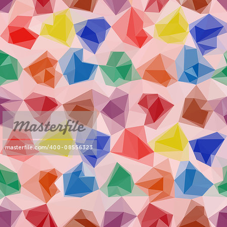 Abstract Background, Colorful Low Poly Design. Vector