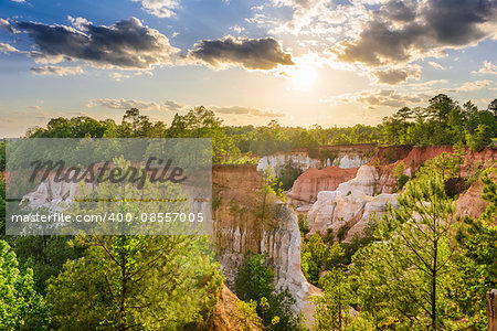 Providence Canyon in Southwest Georgia, USA.