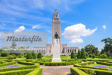 Louisiana State Capitol in Baton Rouge, Louisiana, USA.