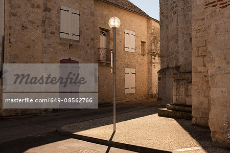 Lamppost in village, Bordeaux, France