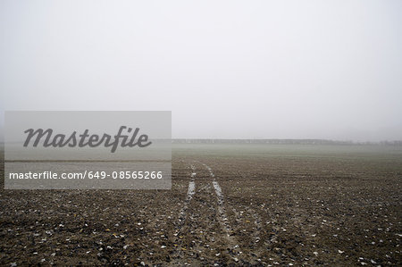 Empty barren landscape