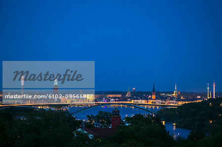 Cityscape at dusk