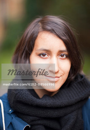 Portrait of a teenage girl, Sweden.