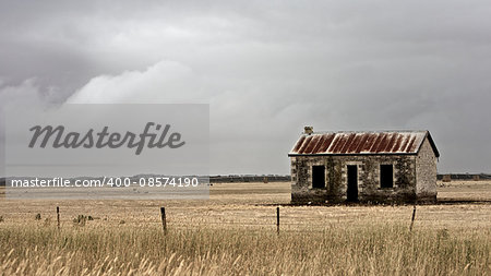Abandoned Farm House in rural country side in Australia