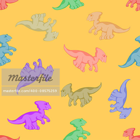 Good and funny dinosaurs. Seamless series for young children