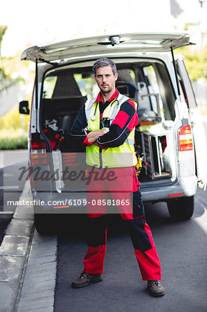 Portrait of ambulance man