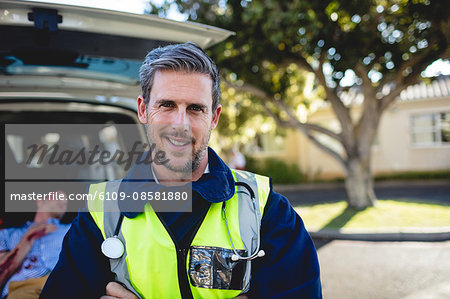 Portrait of ambulance man