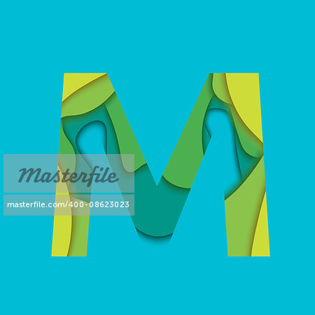 Letter L design template element. Material design Character M vector logo, icon and sign.