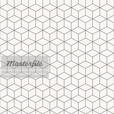 Geometric cubes pattern - a seamless vector background.