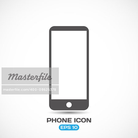 Flat Style Modern Phone Icon Vector Illustration EPS 10