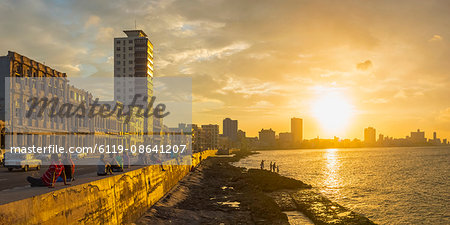 The Malecon, Havana, Cuba, West Indies, Caribbean, Central America