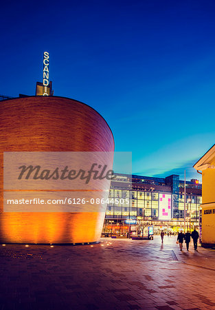 Finland, Helsinki, Kamppi, View of Chapel