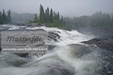 Sweden, Jamtland, Are Kommun, Ristafallet waterfall