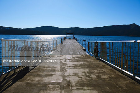 Lake Ashi in the Winter morning, Hakone, Japan