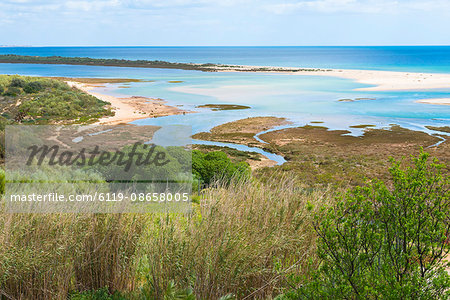 Cacelha Vela and beach, Algarve, Portugal, Europe