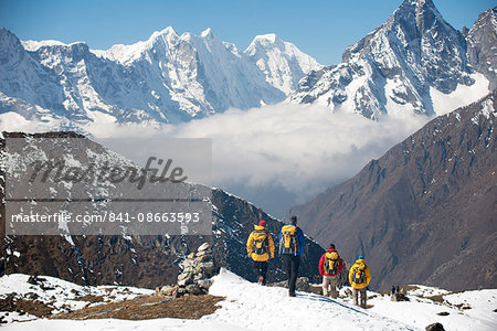 Trekking in the Everest region, Himalayas, Nepal, Asia