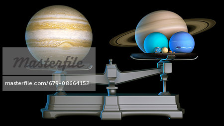 Jupiters Mass Illustration Of The Planets Of The Solar