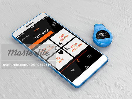 Activity tracker syncs with smartphone