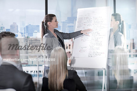 Businessman and businesswomen at brainstorming meeting in office
