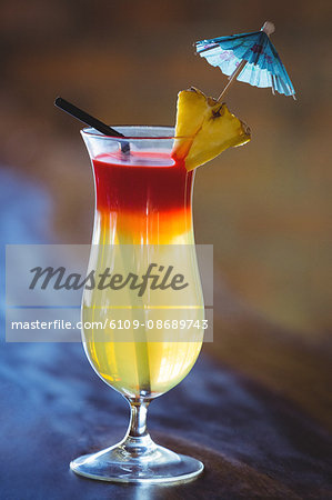 View of a cocktail in a restaurant