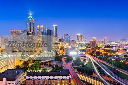 Atlanta, Georgia, USA downtown city skyline.