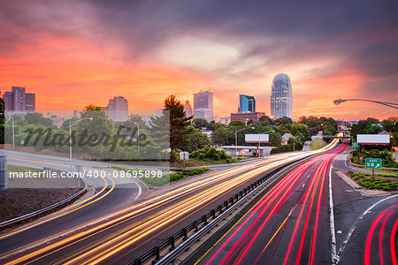 Winston-Salem, North Carolina, USA skyline.