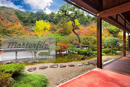 The garden from Shoryaku-ji Temple in Nara, Japan.