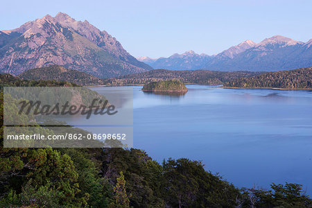 South America, Argentina, Patagonia, Rio Negro, Lake in Nahuel Huap National Park