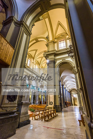 Interior of San Domenico Church in Palermo, Sicily, Italy