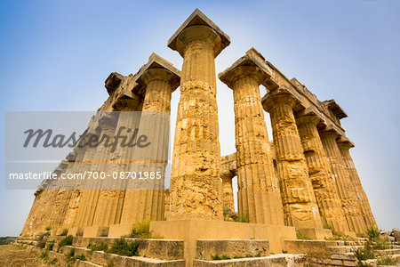 Temple of Hera at Selinunte an Ancient Greek City and Archaeological Site in Sicily, Italy