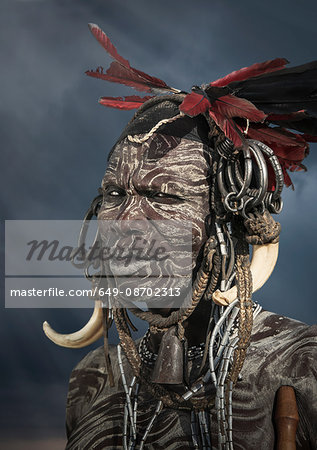 Man of the Mursi Tribe, Omo Valley, Ethiopia