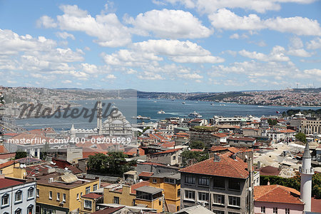 Bosphorus Strait and Istanbul City in Turkey