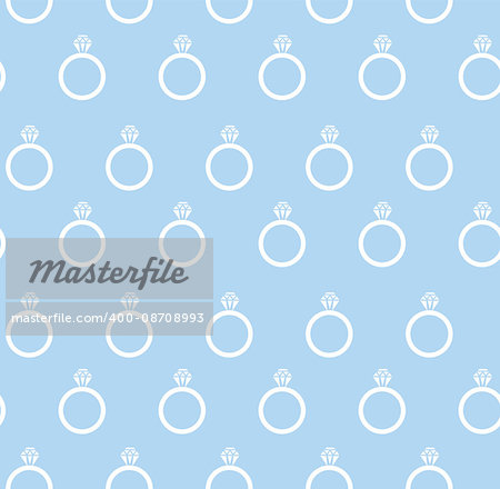 vector illustration of seamless wedding rings background