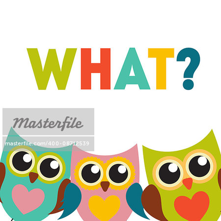 Cute Owl Pattern Background with Place for Your Text Vector Illustration EPS10