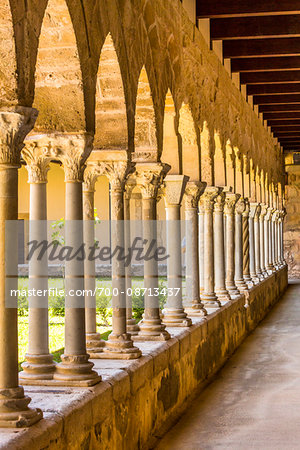 Cefalu Cathedral Cloisters in Cefalu, Sicily, Italy