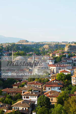 Turkey, Central Anatolia, Safranbolu, Unesco World Heritage site, old Ottoman town houses and Izzet Pasar Cami mosque