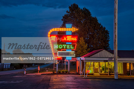 USA, Midwest, Missouri, Route 66, Springfield, the munger moss motel